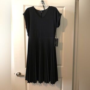 NWT-Black Pleated Dress